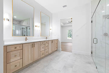 Master Bathroom and Vanities - Stoughton and Duran Custom Homes